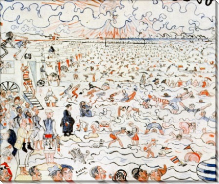 Ванны в Остенде, 1890 - Энсор, Джеймс