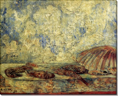 Креветки и мидии, 1894 - Энсор, Джеймс