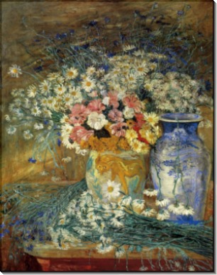 Цветы и китайские вазы, 1896 - Энсор, Джеймс