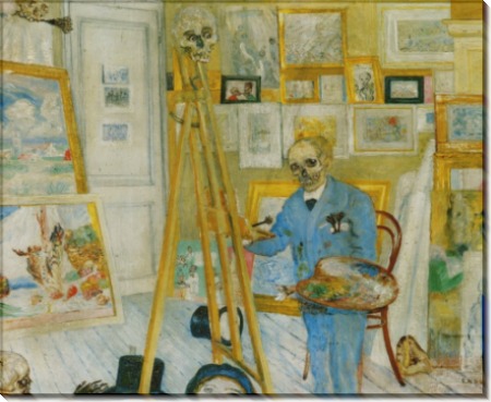 Скелет-художник , 1896 - Энсор, Джеймс