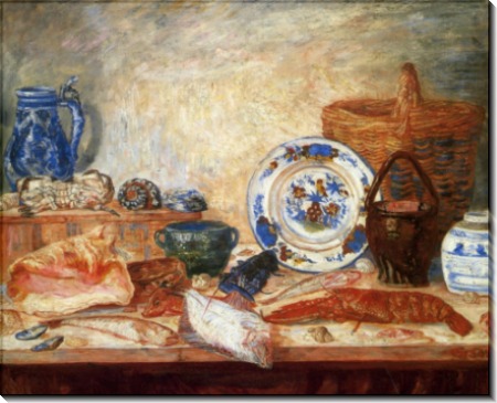 Натюрморт с ракушками и омарами, 1898 - Энсор, Джеймс