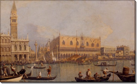 Вид на Герцогский дворец в Венеции - Каналетто (Джованни Антонио Каналь)