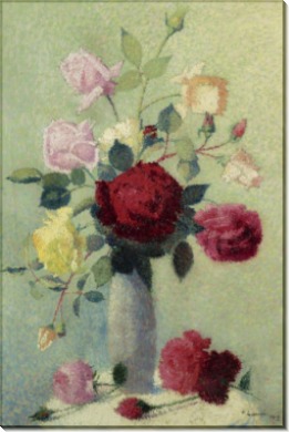 Ваза с розами, 1919 - Ложе,  Ашиль 