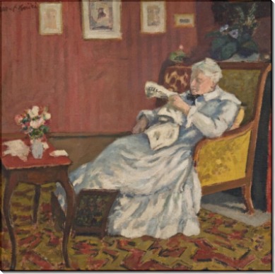 Сидящая пожилая дама в белом, 1912 - Андре, Альберт