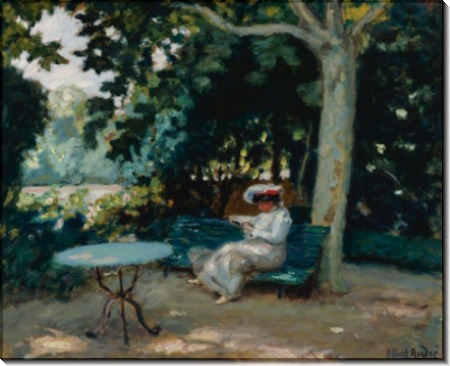 Чтение в саду, 1903 - Андре, Альберт