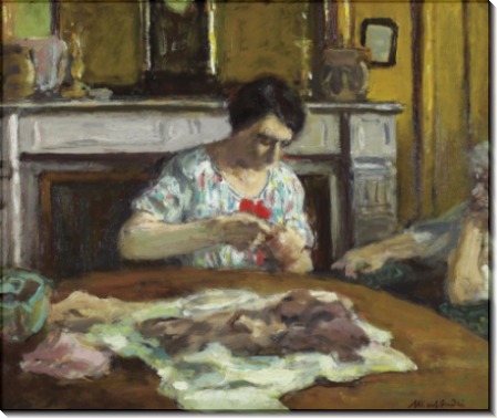 Женщина за шитьем, 1925 - Андре, Альберт