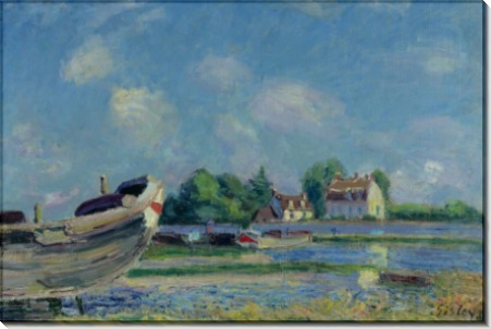 Лодки на ремонте в Санкт-Maмме, 1880 - Сислей, Альфред