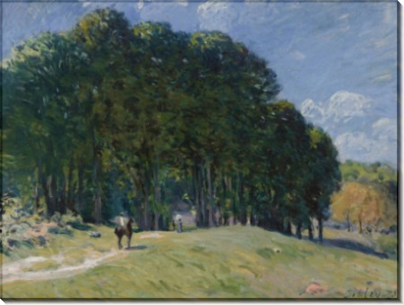 Всадник на опушке леса, 1875 - Сислей, Альфред