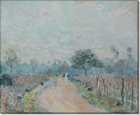 Дорога Прюне в Буживале, 1874 - Сислей, Альфред