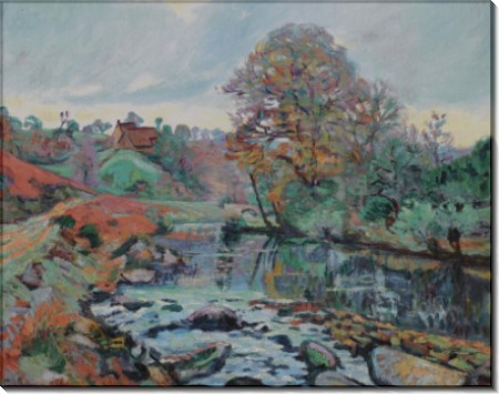 Пейзаж Крез, вид на мост Чарроуд, 1901 - Гийомен, Арманд