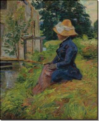 Мадам Жиломин на рыбалке, 1885 - Гийомен, Арманд