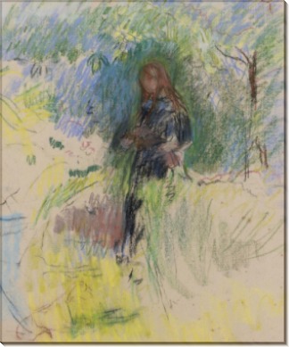 Девочка с собакой, 1892 - Моризо, Берта