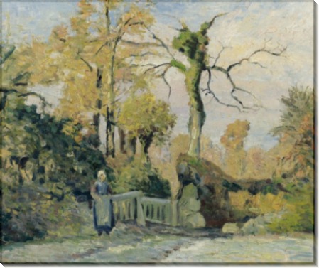 Пейзаж с крестьянкой, 1880 - Писсарро, Камиль