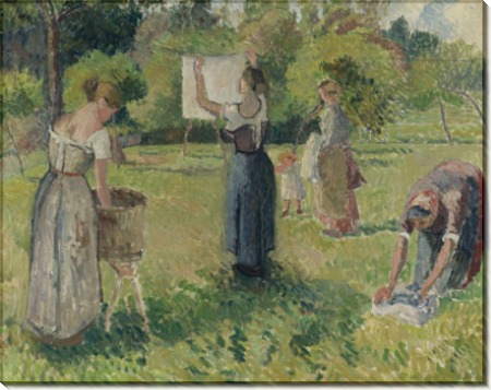 Прачки в  Эрани, эскиз,  1901 - Писсарро, Камиль