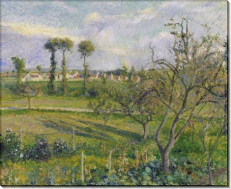 Закат на Валерме, Овер-сюр-Уаз, 1880 - Писсарро, Камиль