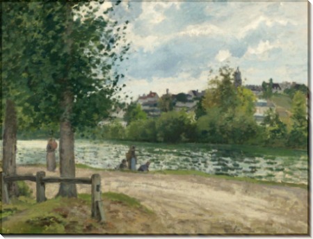 Берега реки Уаз в Понтуаз, 1868-70 - Писсарро, Камиль