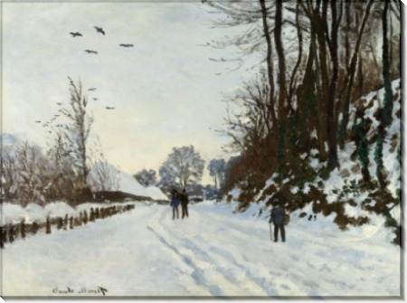Дорога к ферме Сен-Симеон зимой, 1867 - Моне, Клод
