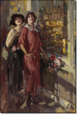 У окна, 1923 - Коровин, Константин Алексеевич