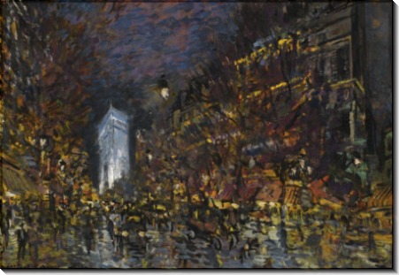 Вид Парижа ночью, 1930 - Коровин, Константин Алексеевич