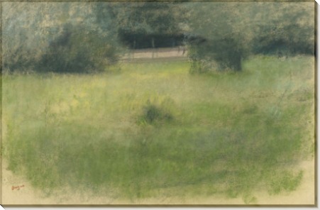 Лужайка и подлесок,  1890-93 - Дега, Эдгар