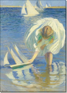 Ребенок с лодкой, 1899 - Тарбелл, Эдмунд Чарльз  