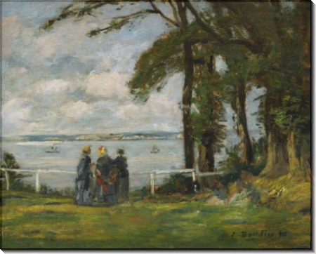 Пейзаж с тремя женщинами, 1890 - Буден, Эжен