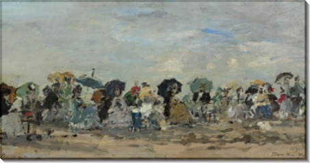 На берегу в Трувиле, 1874 - Буден, Эжен