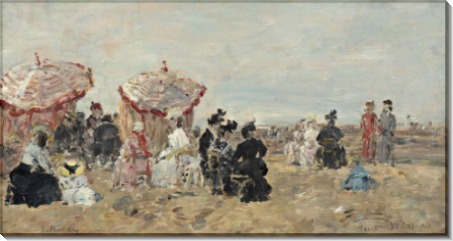 На пляже, 1894 - Буден, Эжен