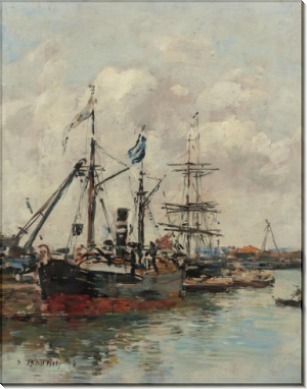 Трувиль, порт, 1894 - Буден, Эжен