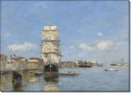 Венеция, судна у пристани. Канал де-ла-Джудекка, 1895 - Буден, Эжен