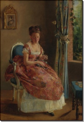 Девушка, 1865-70 - Гонсалес, Ева