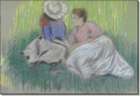 Дама и ребенок на траве -  Зандоменеги,  Федерико