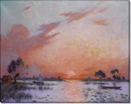 Закат в Брие, 1925 -  Пюигадо, Фердинанд дю