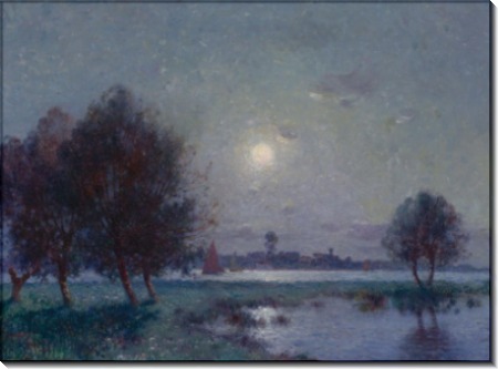 Берега Луары под луной, 1911 -  Пюигадо, Фердинанд дю