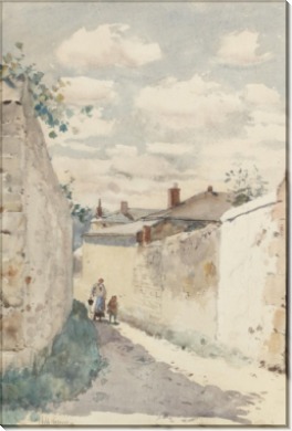 Улица в Овер-сюр-Уаз, 1883 - Хассам, Фредерик Чайлд 