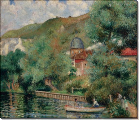 Берега Сены в Андели, хоспис, 1935 - Манцана-Писсарро, Жорж