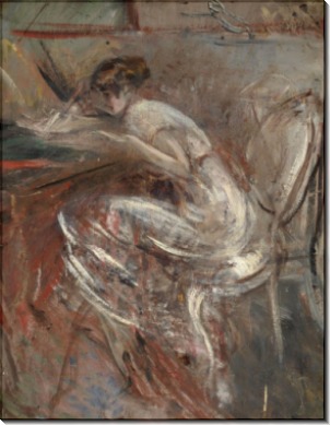 Эскиз  пишущей девушки, 1920 - Больдини, Джованни