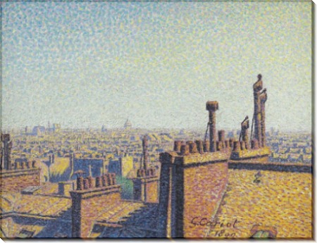 Крыши Парижа, день, 1899 - Кариот, Густав