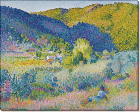 Пейзаж с горным хребтом, 1904 - Кросс, Анри Эдмон