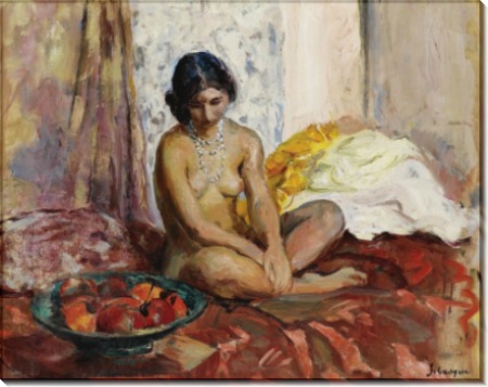 Египтянка  и блюдо с фруктами, 1931 - Лебаск, Анри