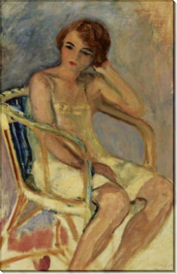 Молодая женщина сидит - Лебаск, Анри