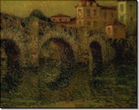 Мост в сумерках, Динан, 1911 - Сиданэ, Анри Эжен Огюстен Ле 