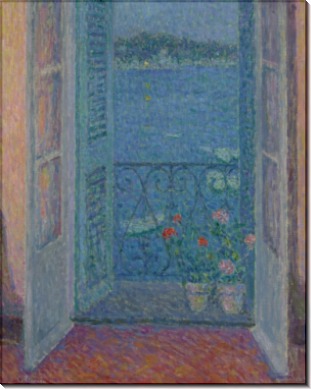 Окно в сумерках, Вильфранш-сюр-Мер, 1926 - Сиданэ, Анри Эжен Огюстен Ле 