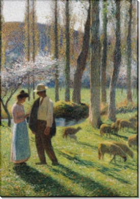 Крестьянин и девушка, 1903 - Мартен, Анри Жан Гийом