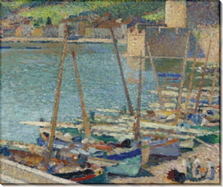 Рыбацкие лодки на берегу в Коллиуре, 1920 - Мартен, Анри Жан Гийом
