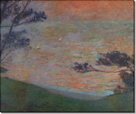 Закат на берегу моря, 1898-1899 - Мартен, Анри Жан Гийом