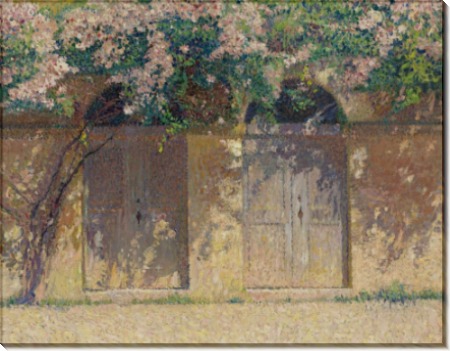 Пара ворот под шиповником в цвету - Мартен, Анри Жан Гийом