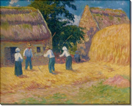 Молотьба зерна, 1897 - Море, Анри