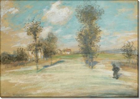 Пейзаж с крестьянином на дороге - Рафаэлли, Жан Франсуа