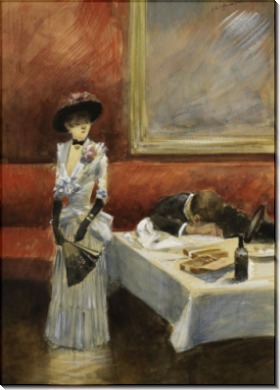 В ресторане, 1885 -  Форен, Жан-Луи